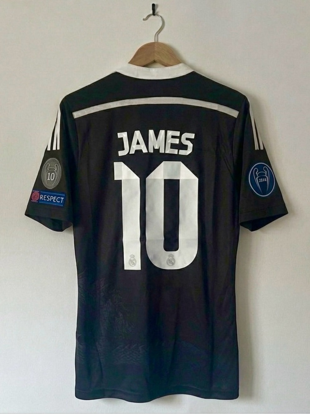 James #10 Real Madrid 14/15 UCL  Jersey  Black Dragon